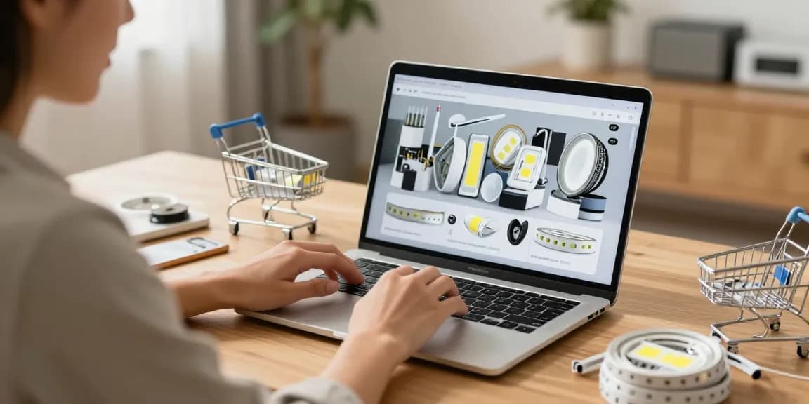 Benzi LED COB de calitate premium pentru iluminat eficient, disponibile pe platforma de e-commerce Optonica.