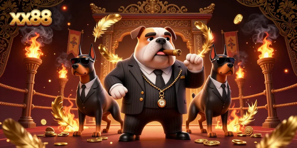 Feel the thrill of xx88 as you encounter the charismatic mafia boss bulldog in a vibrant casino world.