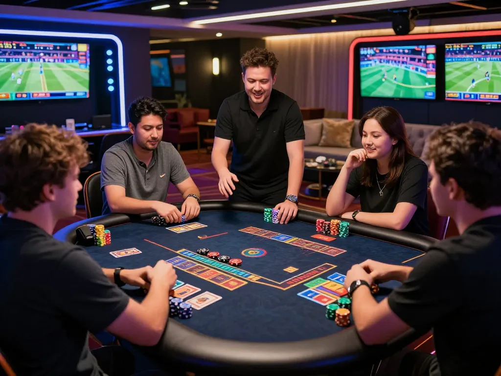 Exciting online gaming scene showcasing players engaged with link 8kbet 2026 in a vibrant casino atmosphere.
