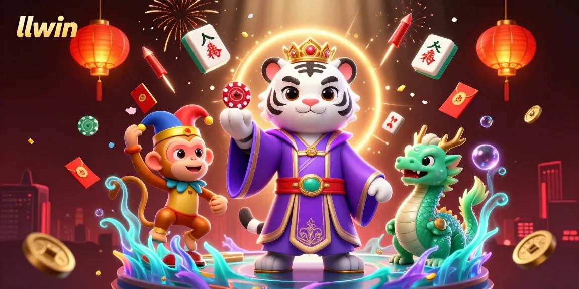 Engage with the llwin casino experience, featuring vibrant characters amidst rich gambling elements.