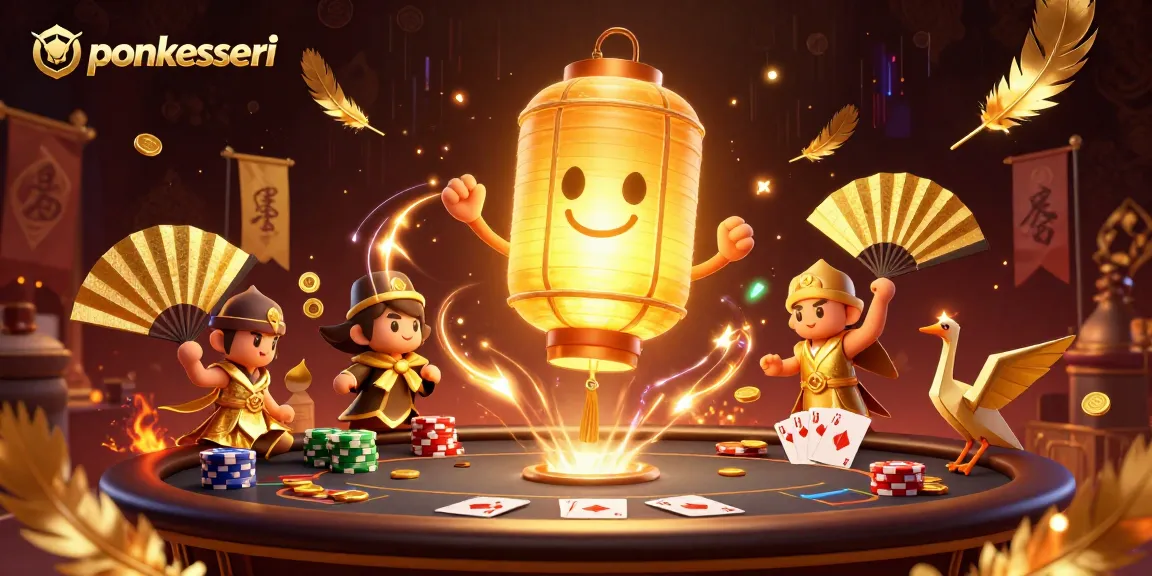 Enhance your gameplay at pokerseri with captivating poker scenes and golden lantern spirits.