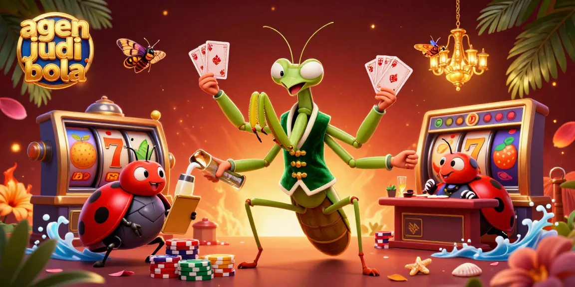 Engage with agen judi bola through vibrant casino-themed action featuring dynamic characters and gaming elements.