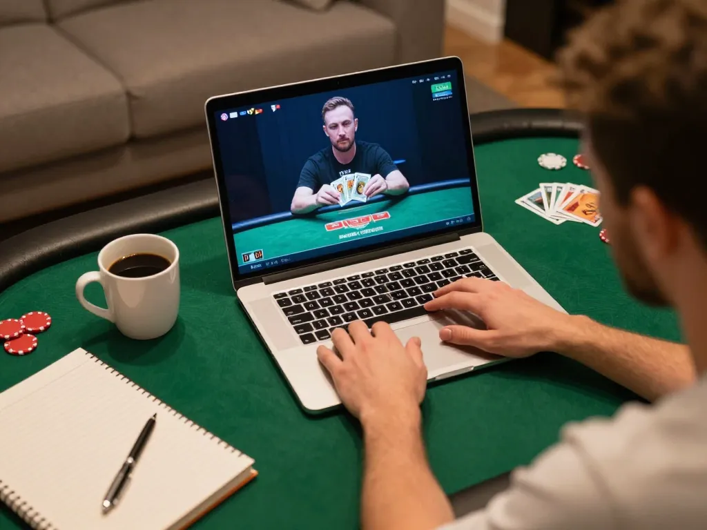 Engaging in an online poker game at 789club with strategic insights and cozy atmosphere.