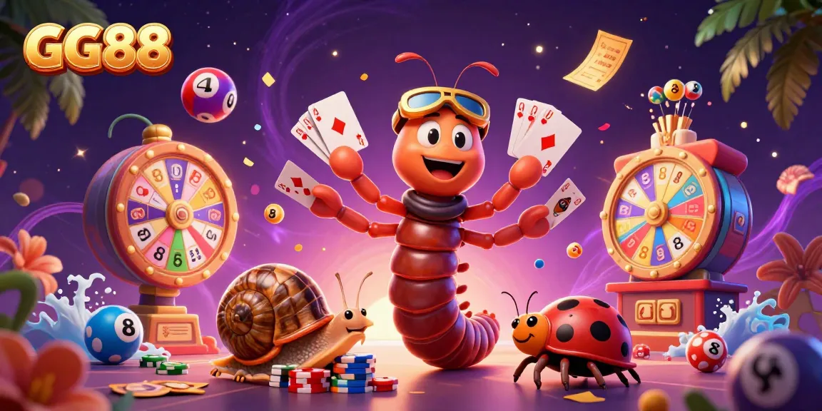 Experience the excitement at GG88 with a vibrant casino scene featuring engaging game elements.