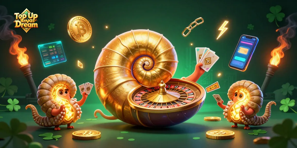 Top Up Royal Dream dengan metode cepat dan aman, ilustrasi 3D yang menarik.