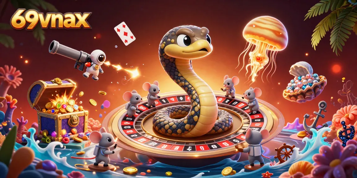 Engage with thrilling 69vnax gaming experiences as astronaut mice bet on a cosmic roulette wheel.