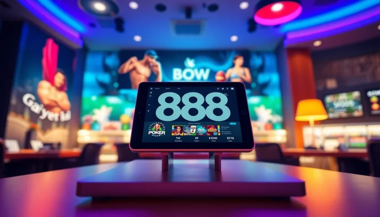Immersive online gambling experience on 888 new platform showcasing vibrant gaming atmosphere.