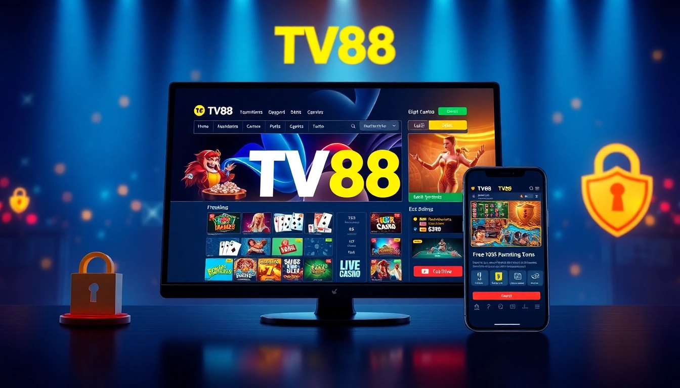 TV88 online gaming platform interface showcasing vibrant games and secure transactions at https://whycazino.com
