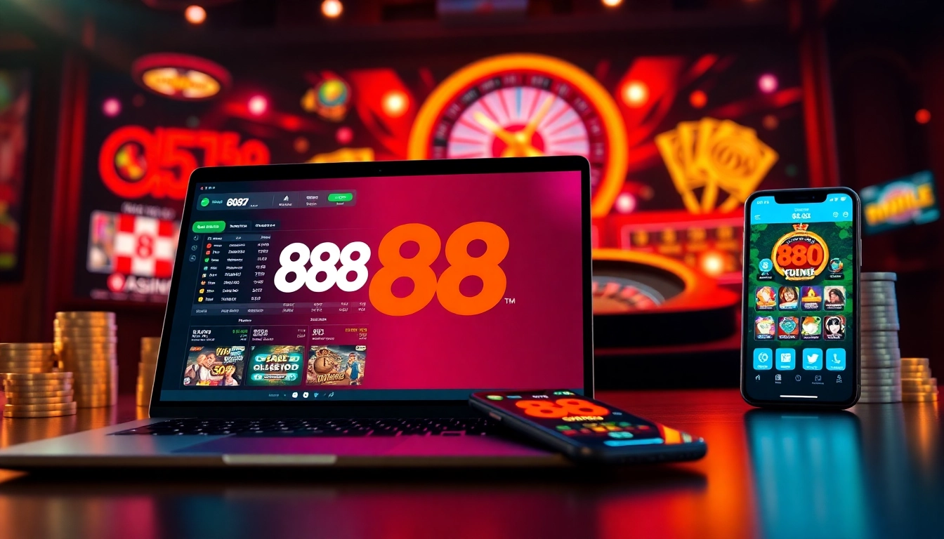 Experience the excitement of 888 new online gambling with a dynamic gaming interface and app display.