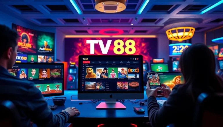 Explore the dynamic interface of TV88, an online gaming platform at https://whycazino.com, showcasing interactive casino games and sports betting.