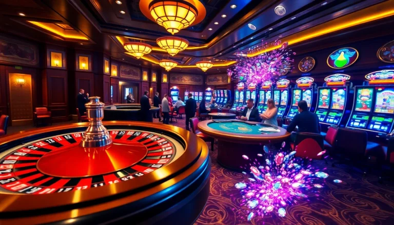 Players engaging in a thrilling kuwin 3 gaming experience at a vibrant casino.
