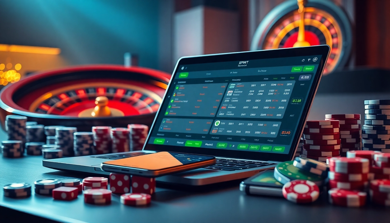 Join the excitement of สมัครแทงบอล online, with live odds displayed on modern devices and gambling elements in view.