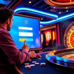 Experience the thrill of winning with PEN4D login in a modern casino full of vibrant slot machines.